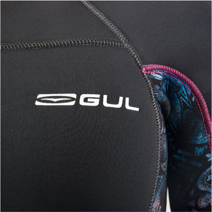 2024 Gul Junior Response 5/3mm GBS Back Zip Wetsuit RE1278-C1 - Jet / Boteh